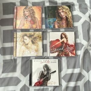 Taylor Swift CD Set with Red and Gold Covers